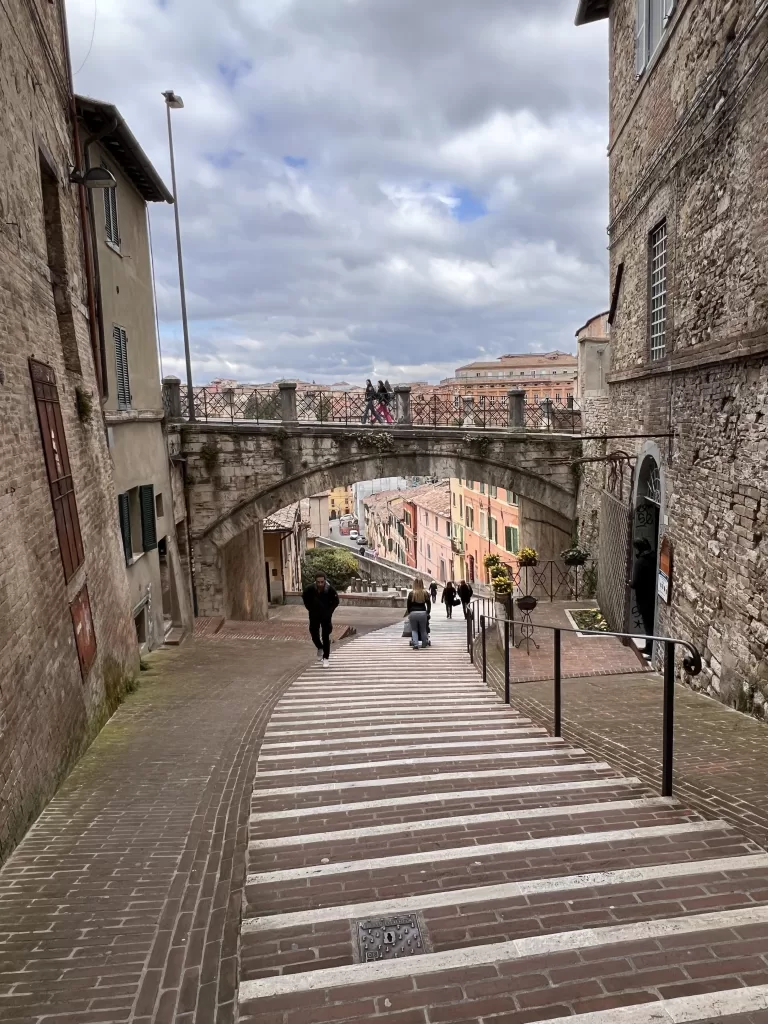 aqueduct near Università per Stranieri in Perugia, Italy