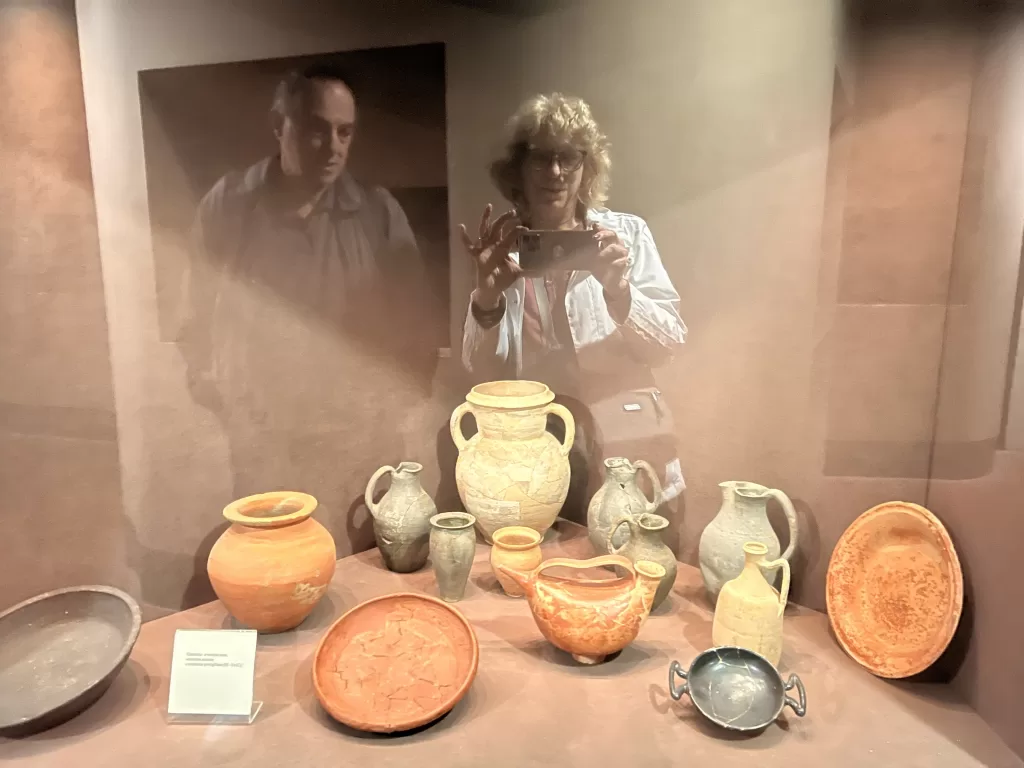 Etruscan artifacts in Museo Archeologico Nationale Umbria in Perugia, Italy