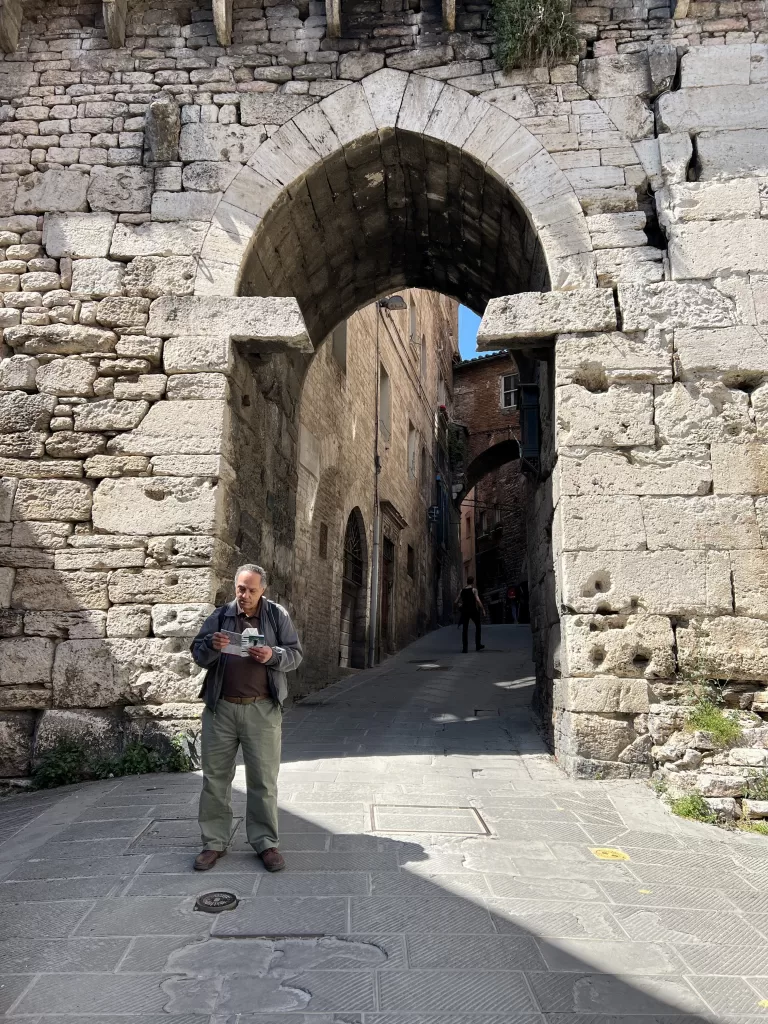 Porta Eburnea in Perugia, Italy