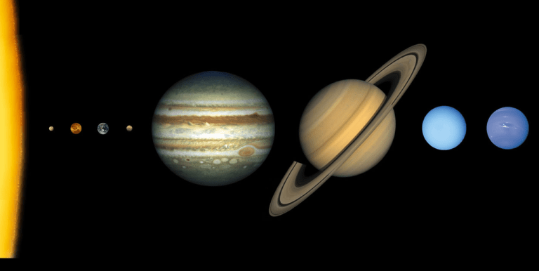 diameter and radius of the planets