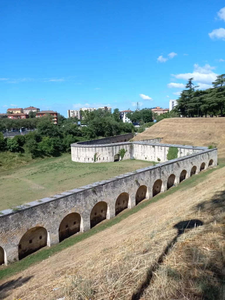 Outer walls that are now part of Parco delle Mura, Verona Italy