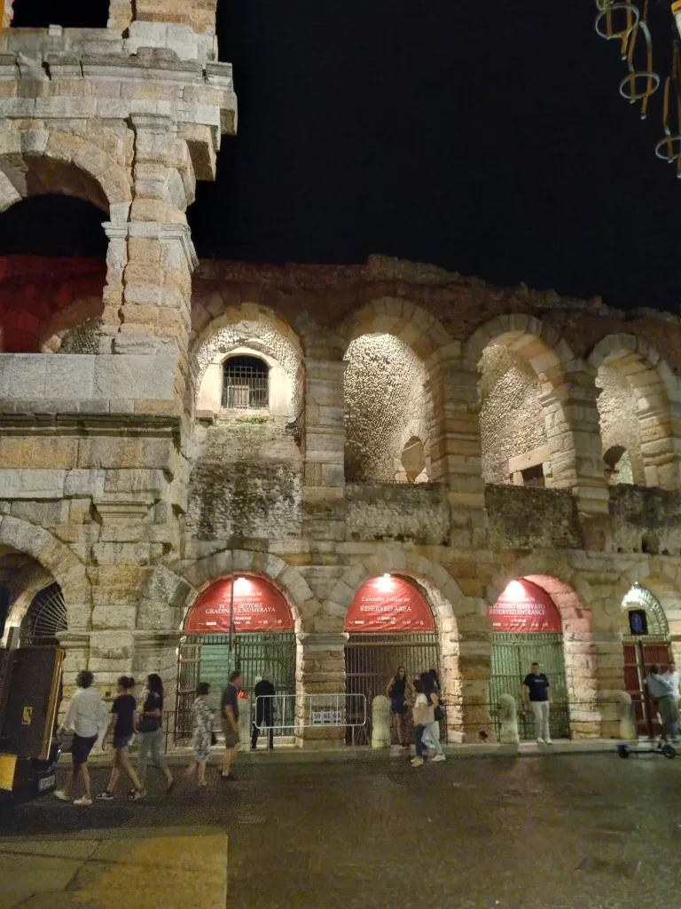 Roman arena in the evening, Verona Italy