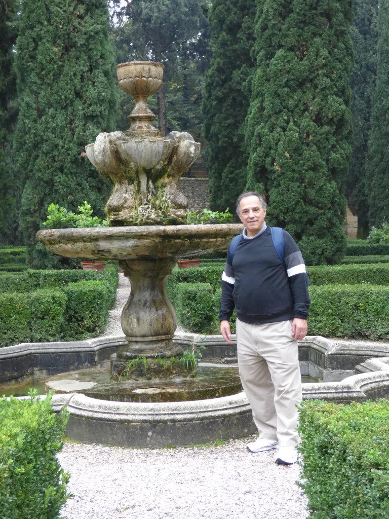 Fountain in Giardino Giusti, Verona Italy