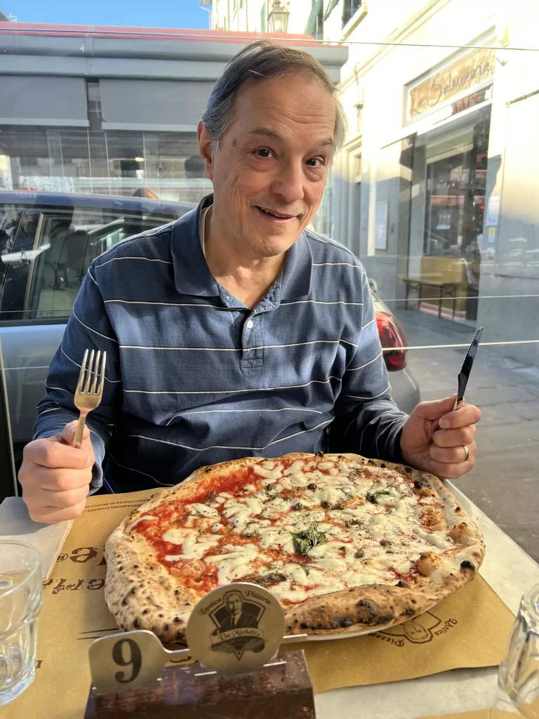 Pizza at L’Antica Pizzeria da Michele