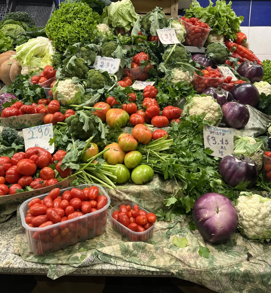 Vegetables at Mercato Centrale