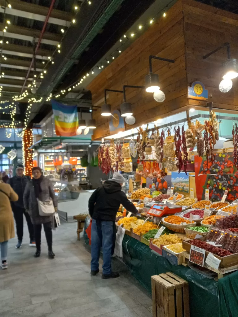 A variety of foods at Mercato Centrale