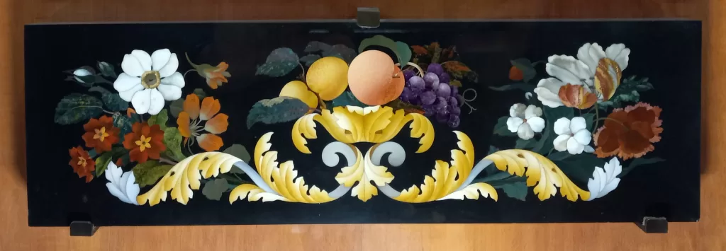 Flower scene at the Opificio delle Pietre Dure