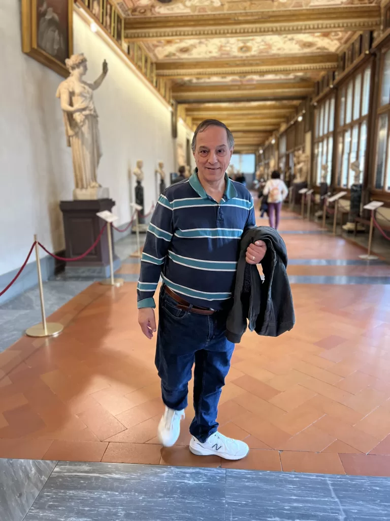 Me at the Uffizi Gallery